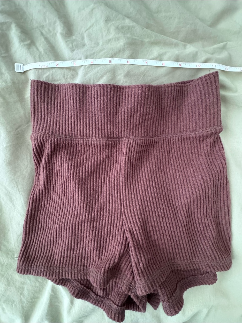 Abercrombie & Fitch (A&F) cozy knit lounge shorts in brown